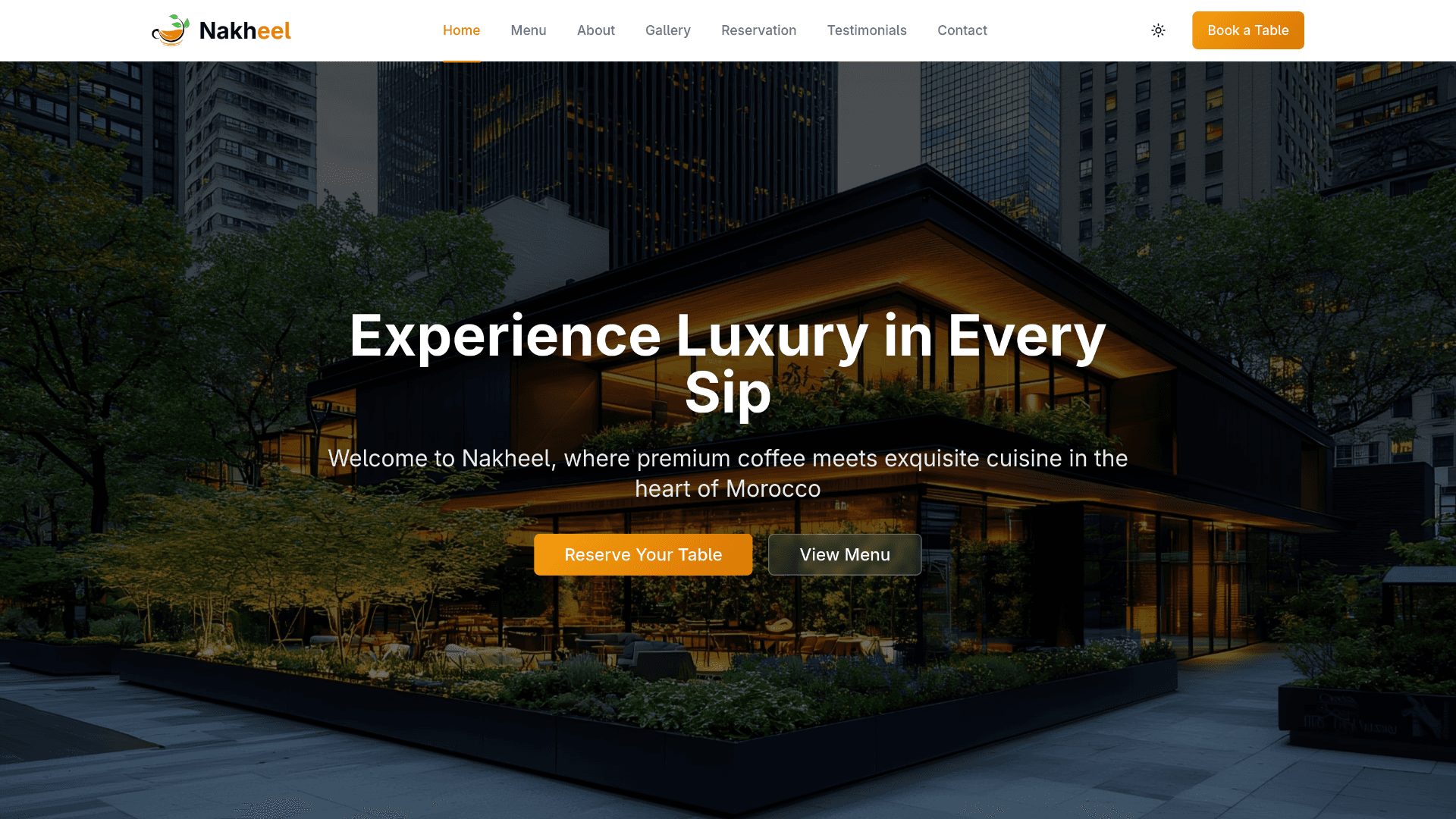 Nakheel – Multi-Page Restaurant & Café Website thumbnail 2