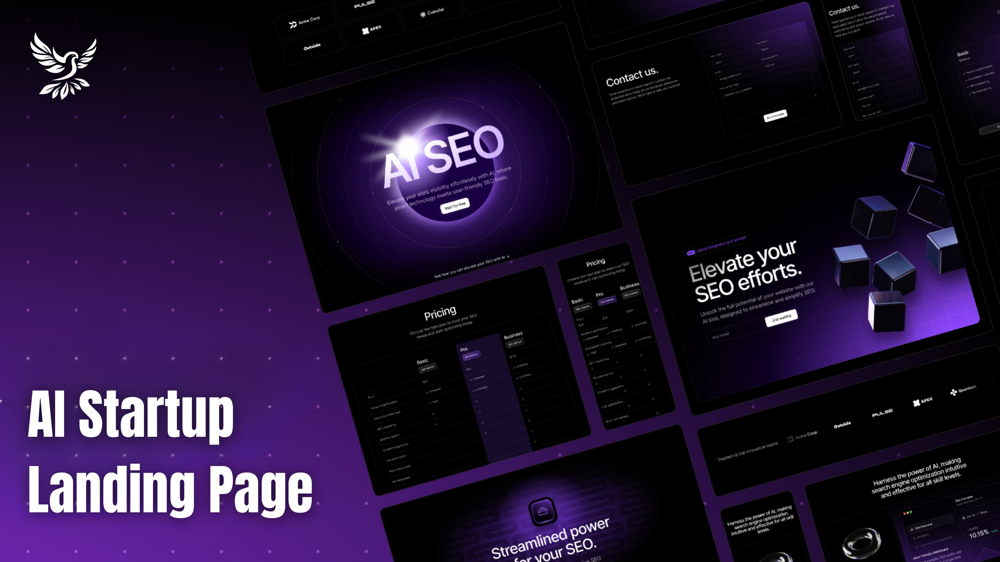 AI Startup - Landing Page for SaaS Product