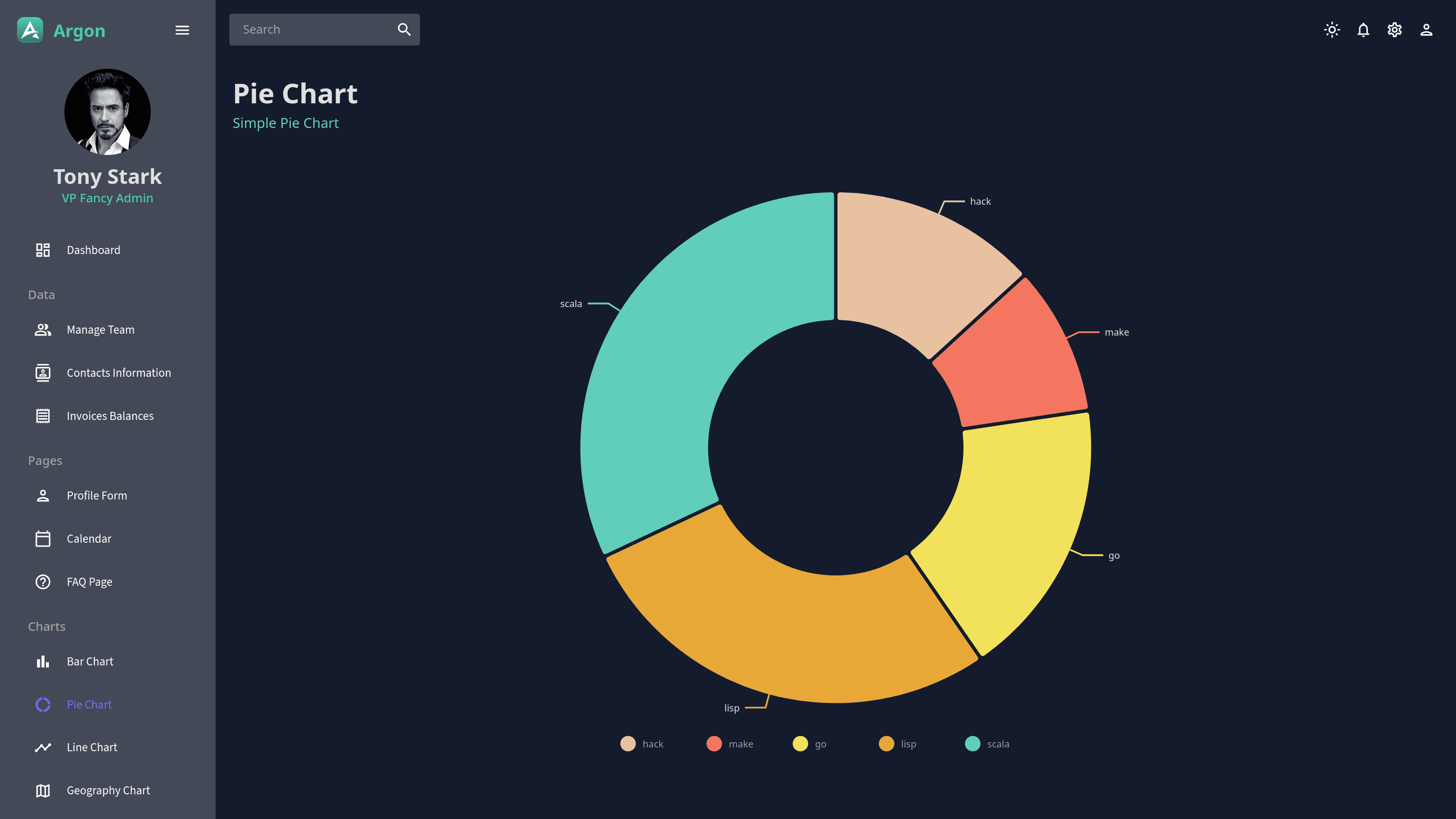 Argon - Advanced React Admin Dashboard with Dark & Light Mode thumbnail 12