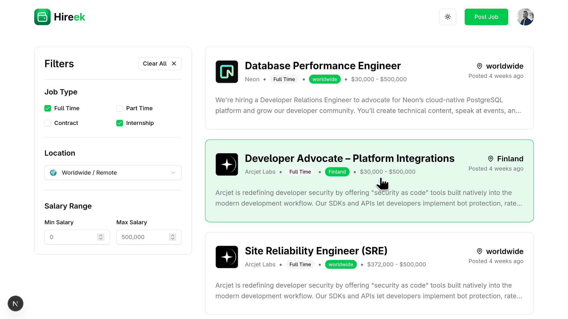 Hireek - Full-Featured SaaS Recruitment Platform Built with Next.js 15 thumbnail 2